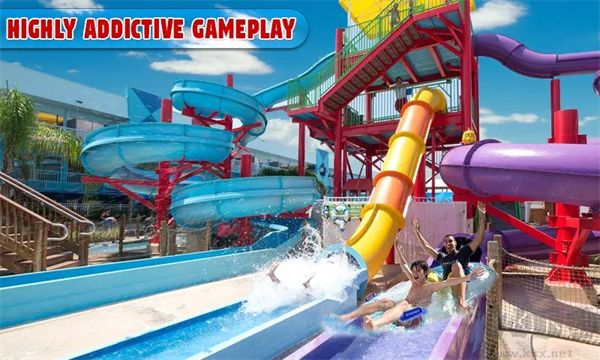 水上乐园模拟(Water Park Slide Surfers)