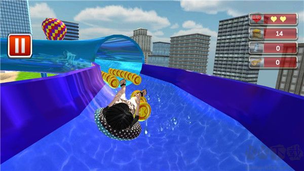 水上乐园模拟(Water Park Slide Surfers)