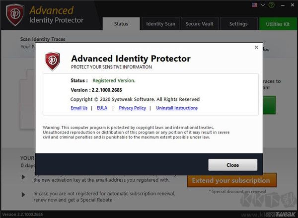 Advanced Identity Protector(系统信息安全保护工具)