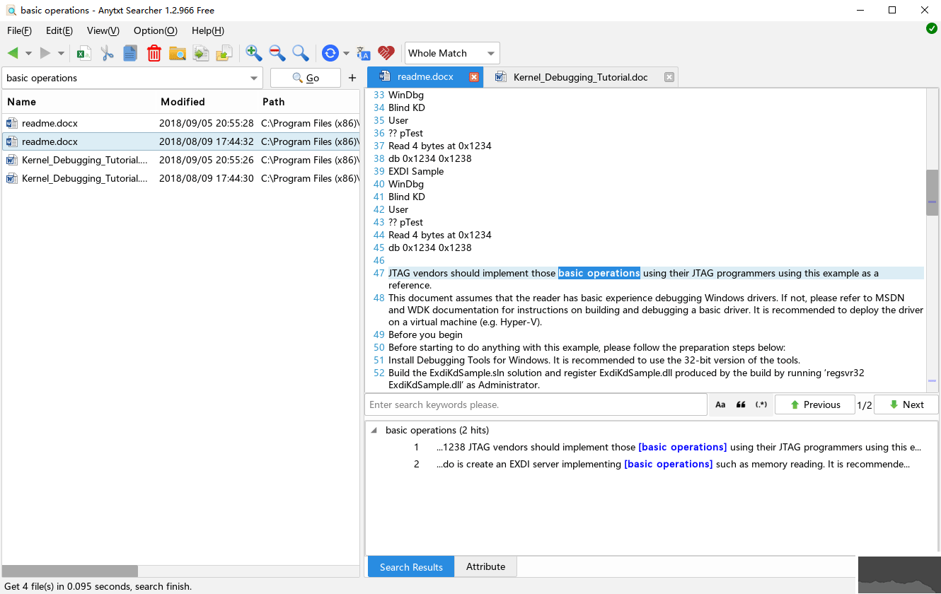 AnyTXT Searcher(全文搜索工具)
