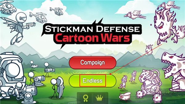 火柴人防御卡通战争