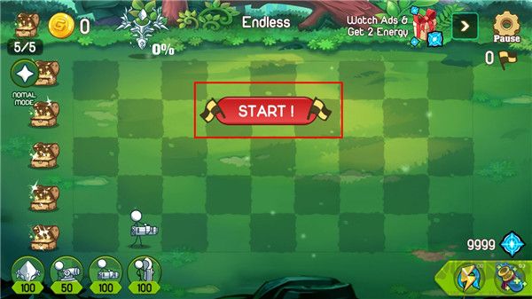 火柴人防御卡通战争