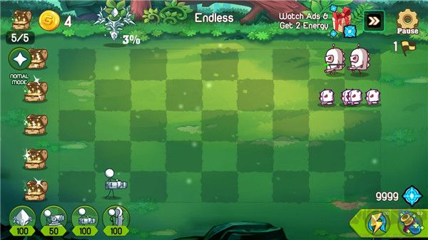 火柴人防御卡通战争