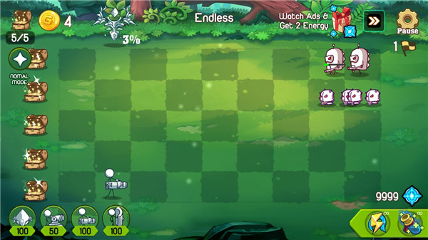 火柴人防御卡通战争