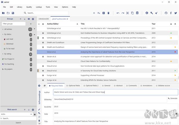 JabRef(文献管理)