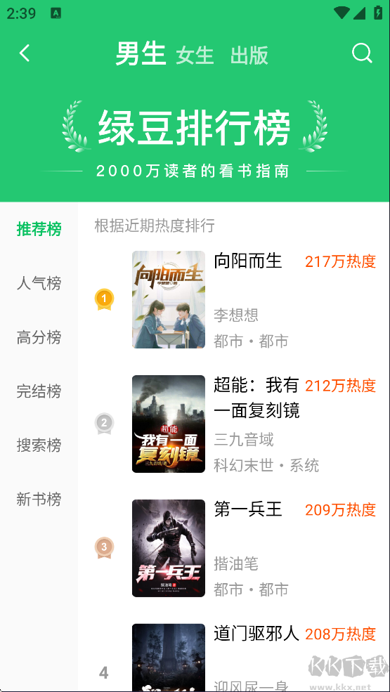 绿豆免费小说