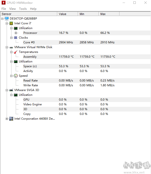 CPUID HWMonitor(CPU温度检测软件)
