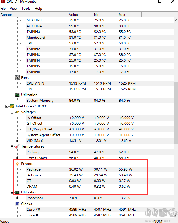 CPUID HWMonitor(CPU温度检测软件)