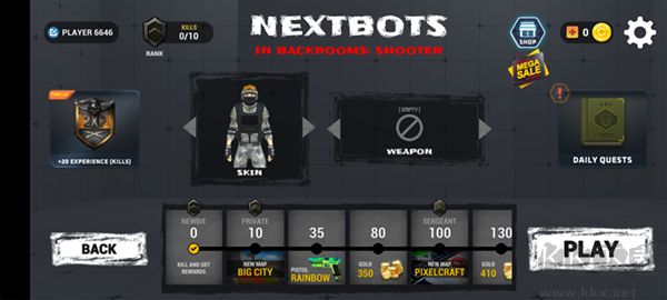 密室射手(Nextbots In Backrooms Shooter)