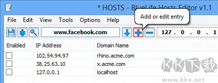 BlueLife Hosts Editor(host文件编辑工具)