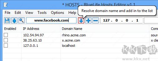 BlueLife Hosts Editor(host文件编辑工具)