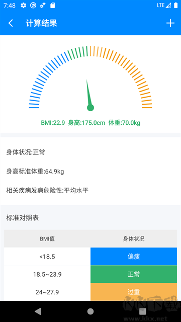 BMI计算器app