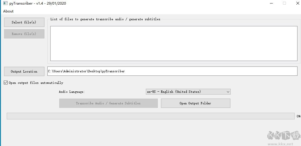 pyTranscriber(语音转字幕软件)