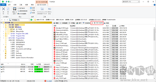 TreeSize(磁盘空间分析管理工具)