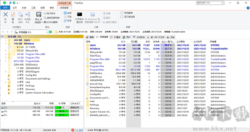 TreeSize(磁盘空间分析管理工具)