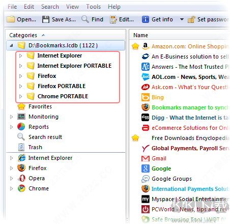 LinkCollector(便携式书签管理器)