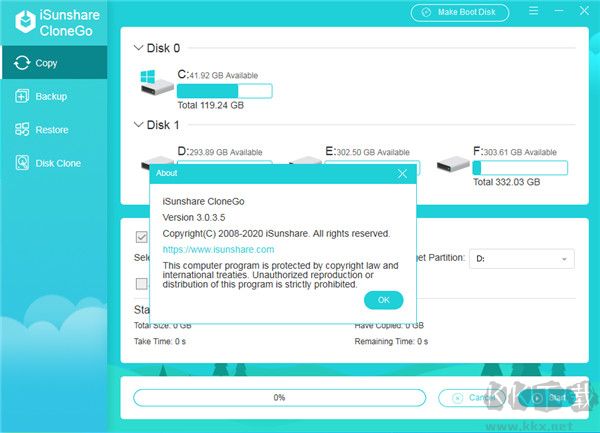 iSunshare CloneGo(系统备份还原工具)