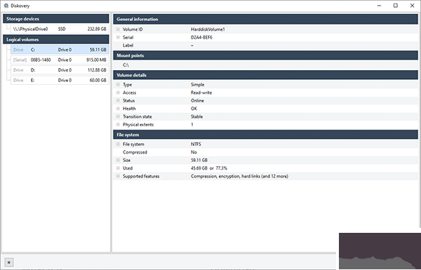 Diskovery(硬盘数据检测软件)