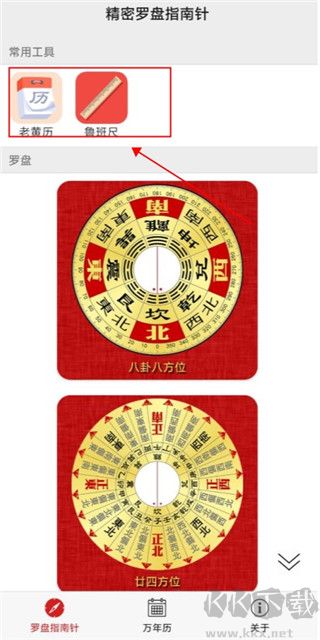精密罗盘指南针
