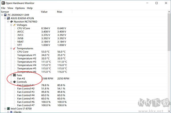 Open Hardware Monitor(硬件监控器)