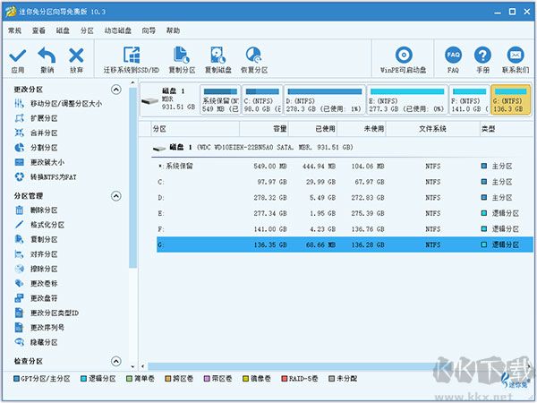 迷你兔分区向导官方正版
