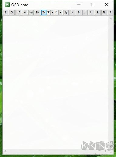 OSD note(半透明文本编辑器)