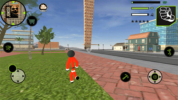 圣诞火柴人绳索英雄