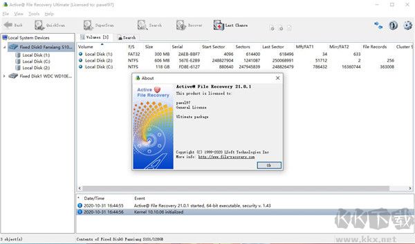 Active File Recovery(磁盘分区恢复工具)