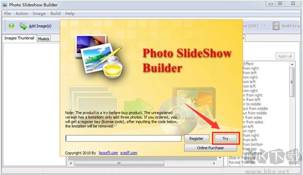 Boxoft Photo SlideShow Builder(照片幻灯片生成软件)