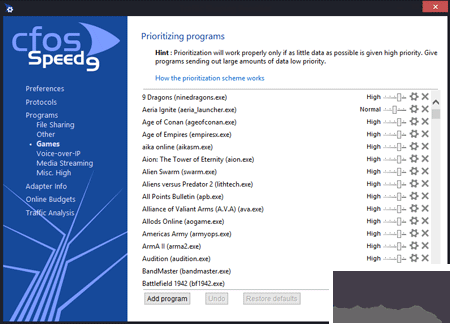 cFosSpeed(网络加速工具)