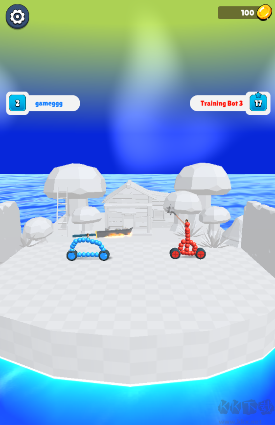 手绘战车画车对决