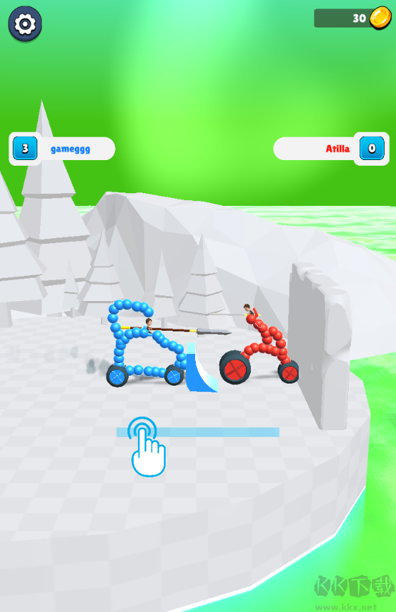 手绘战车画车对决