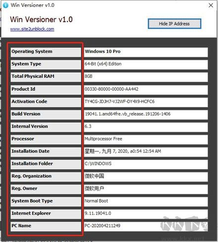 Win Versioner(系统信息检测工具)