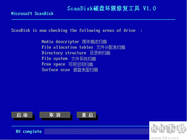 Scandisk(磁盘修复工具)