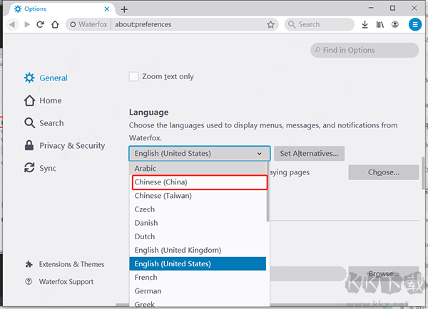 waterfox水狐浏览器