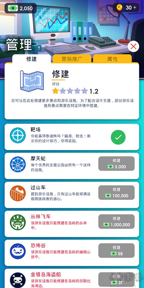 闲置主题公园大亨