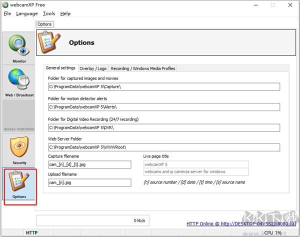 webcamxp虚拟摄像头