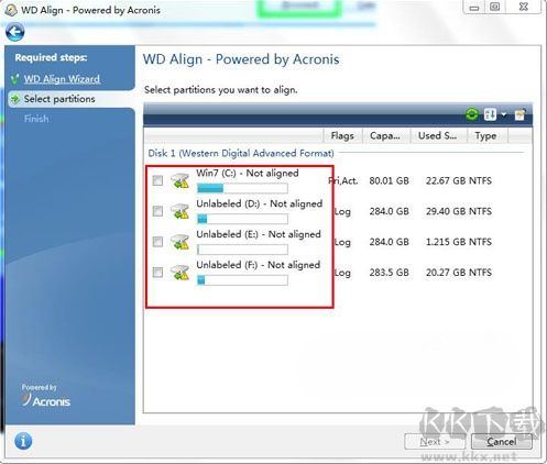 WD Align Utility(西数硬盘4K对齐工具)