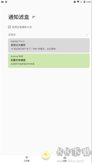 通知滤盒