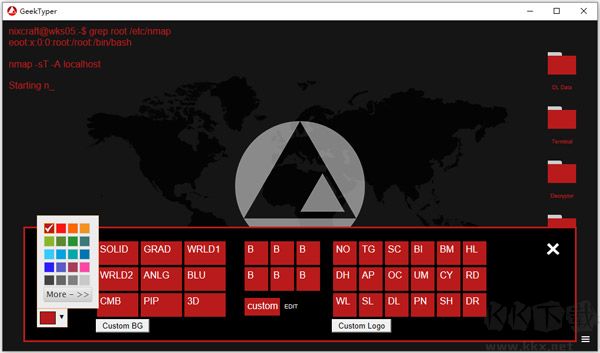 geektyper黑客模拟器