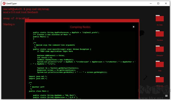 geektyper黑客模拟器
