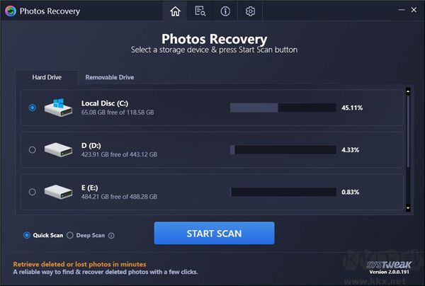 Systweak Photos Recovery(照片恢复软件)