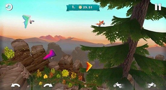 滑翔伞越野摩托