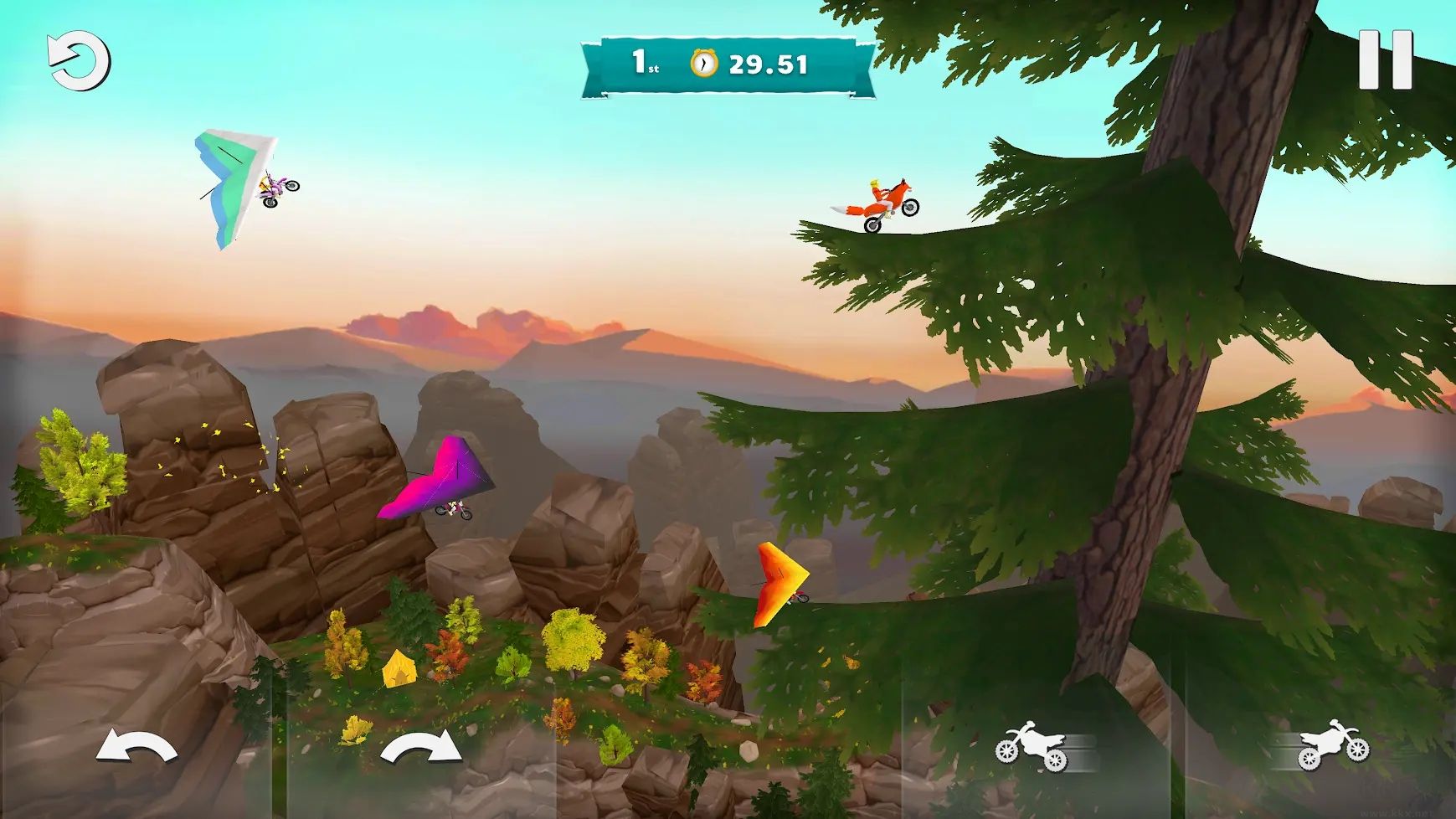 滑翔伞越野摩托