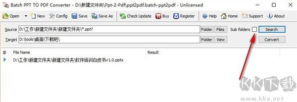 Batch PPT to PDF Converter(PPT转PDF批量转换器)