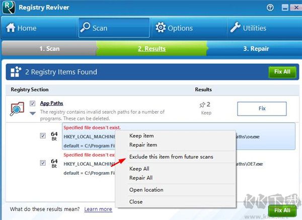 registry reviver(注册表优化清理工具)