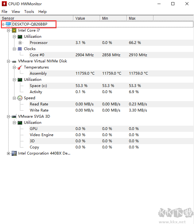 CPUID HWMonitor(CPU温度检测软件)