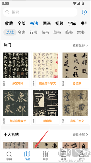 以观书法
