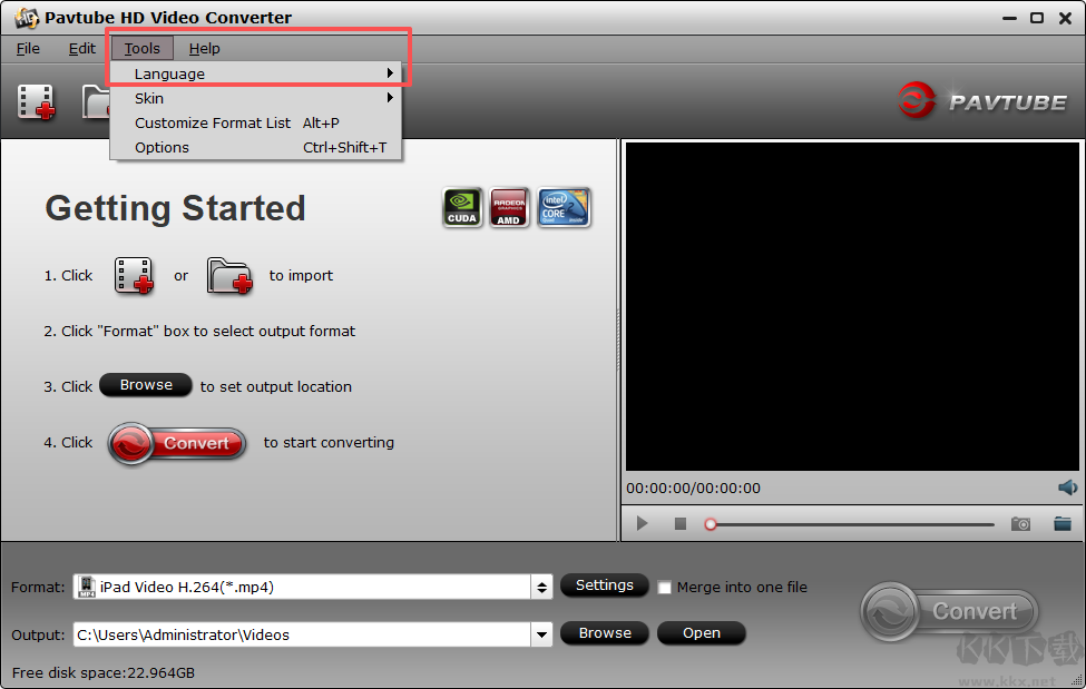 Pavtube HD Video Converter(视频格式转换器)