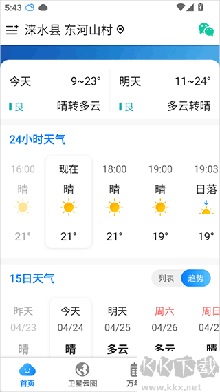 当准天气